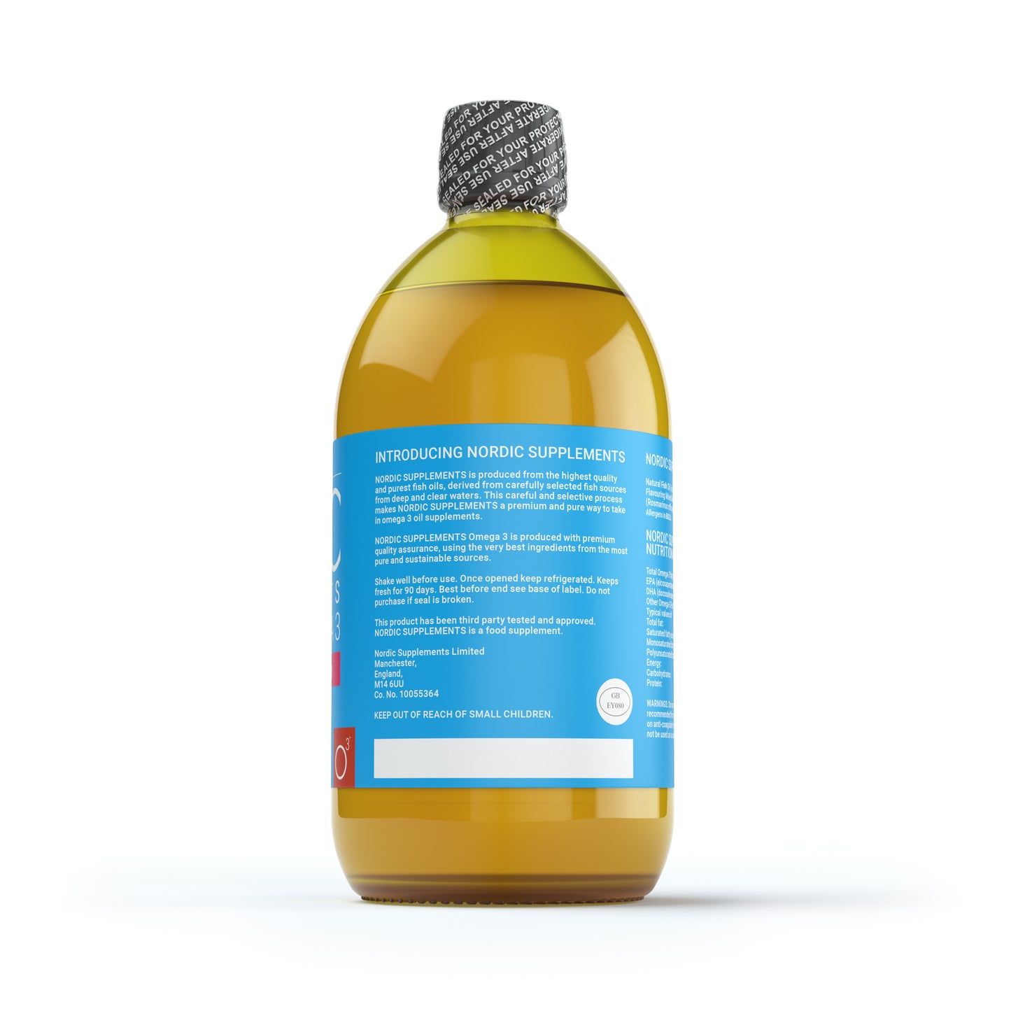 Nordic Supplements Omega 3 Fish Oil with Mixed Berry 500ml
