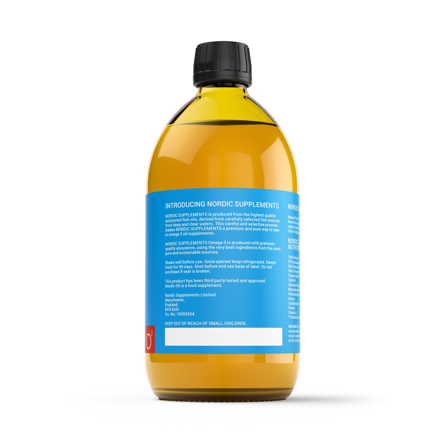 Nordic Supplements High Strength Omega 3 Fish Oil with 4000iu Vitamin D3 500ml