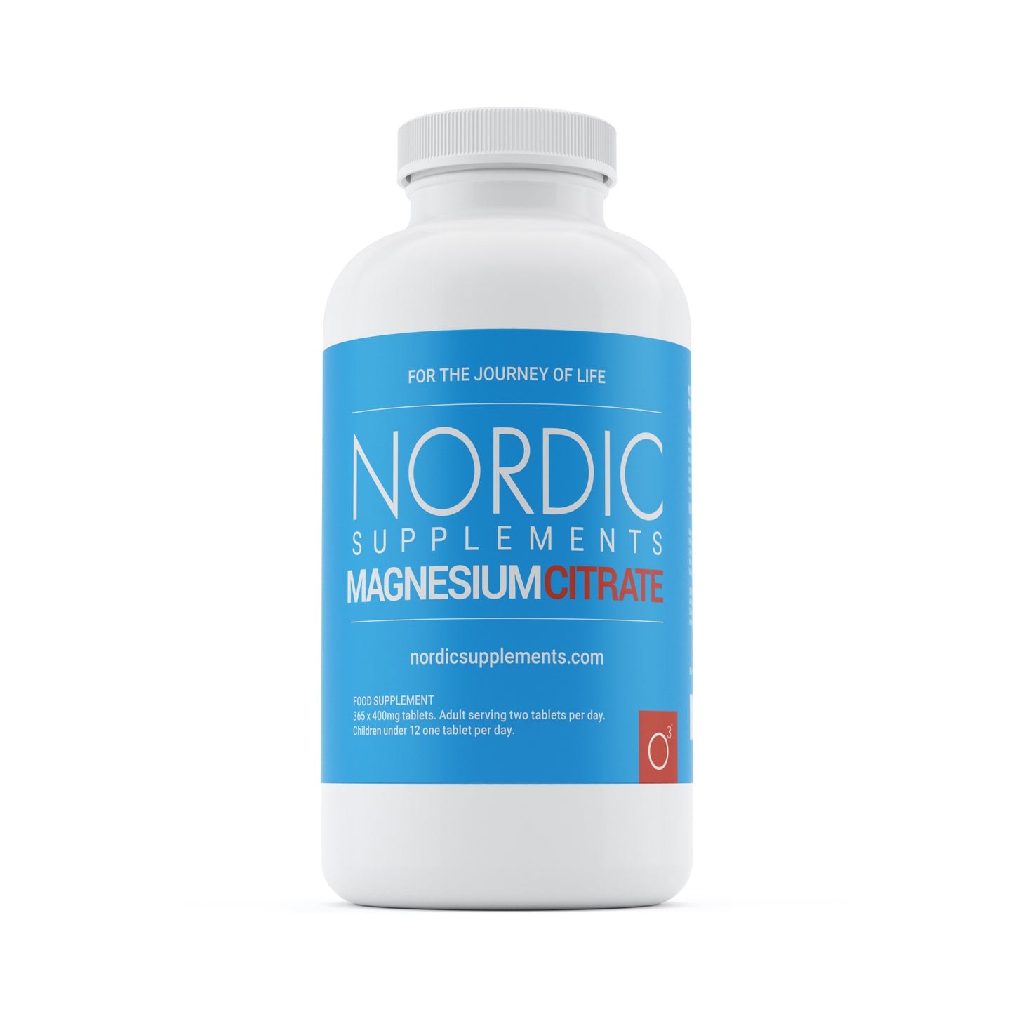 Nordic Supplements Magnesium Citrate 400mg 365 Tablets