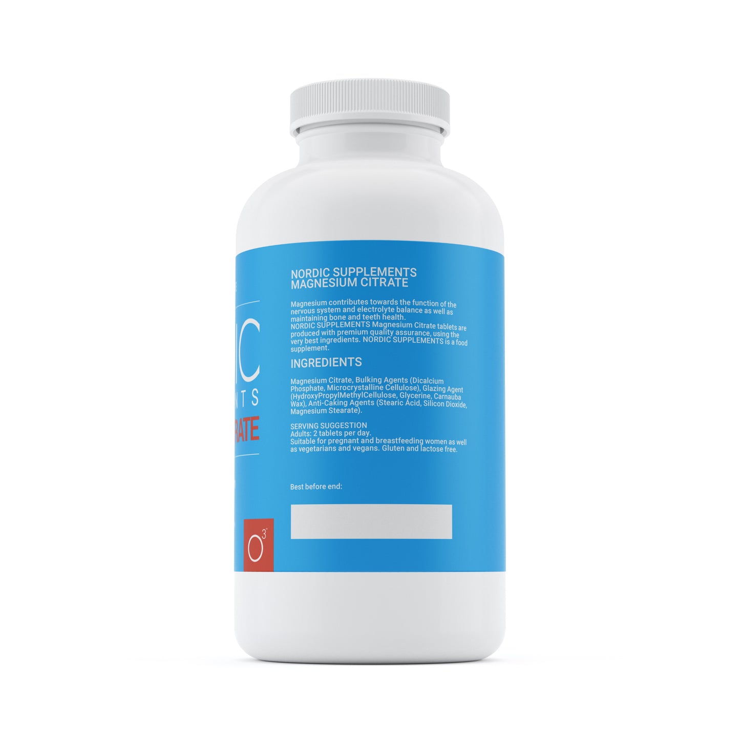 Nordic Supplements Magnesium Citrate 400mg 365 Tablets