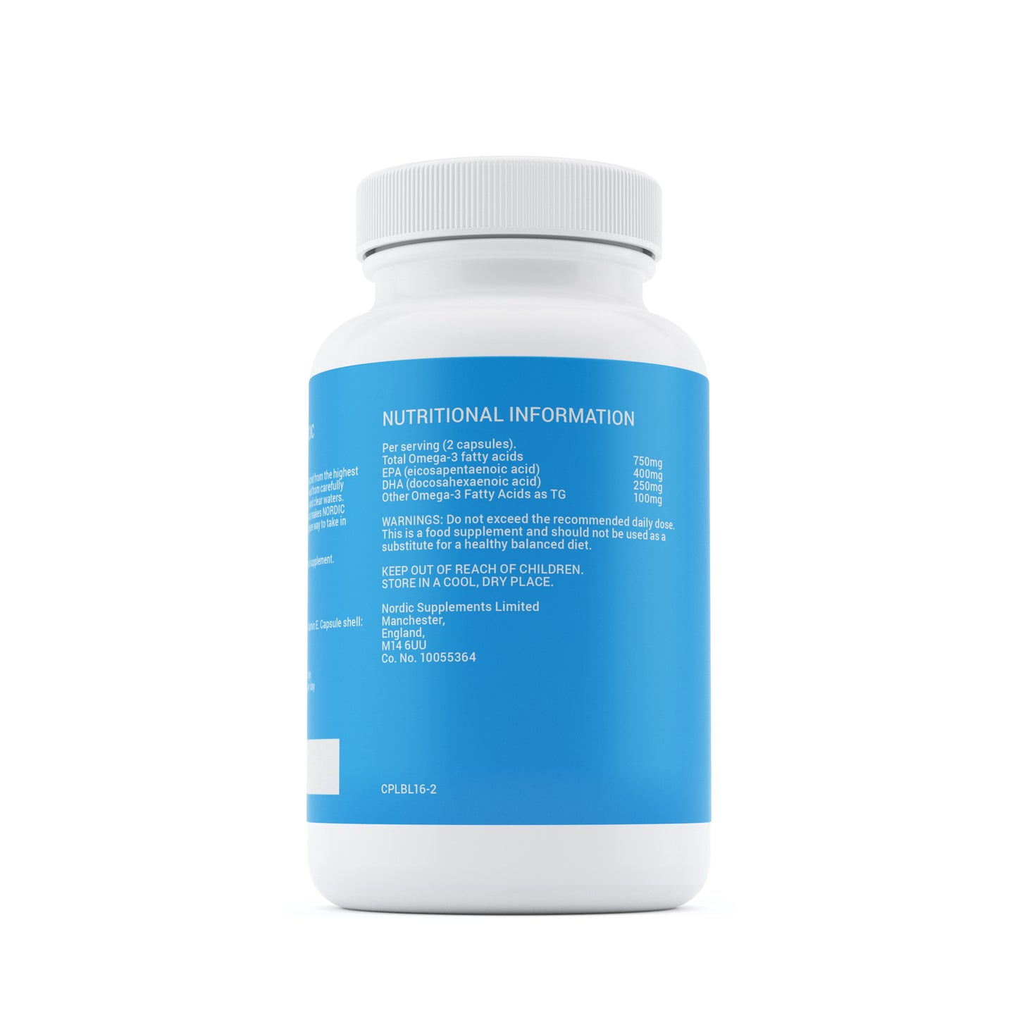 Nordic Supplements High Strength Omega 3 Fish Oil 1000mg Capsules - 60 Capsules