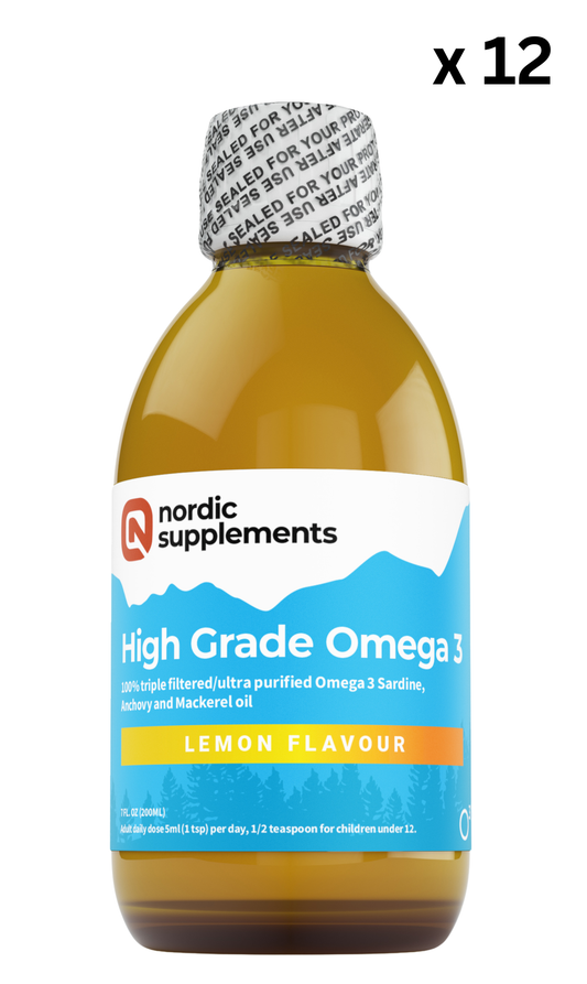 12 x Omega 3 Fish Oil - 200ml (WHOLESALE)