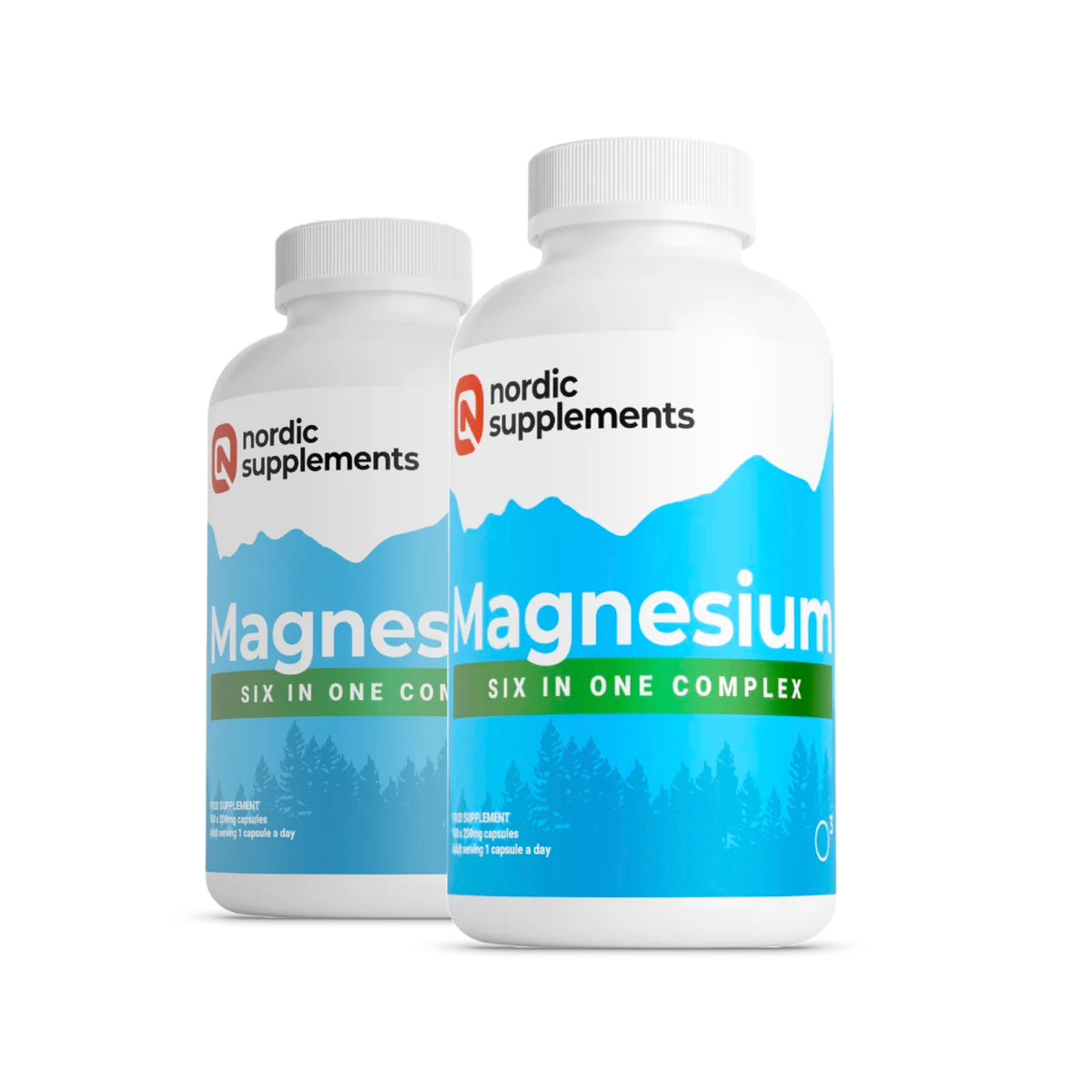 Nordic Supplements Magnesium Complex. 6 Magnesium in 1 - 180 Tablets (Twin Pack)