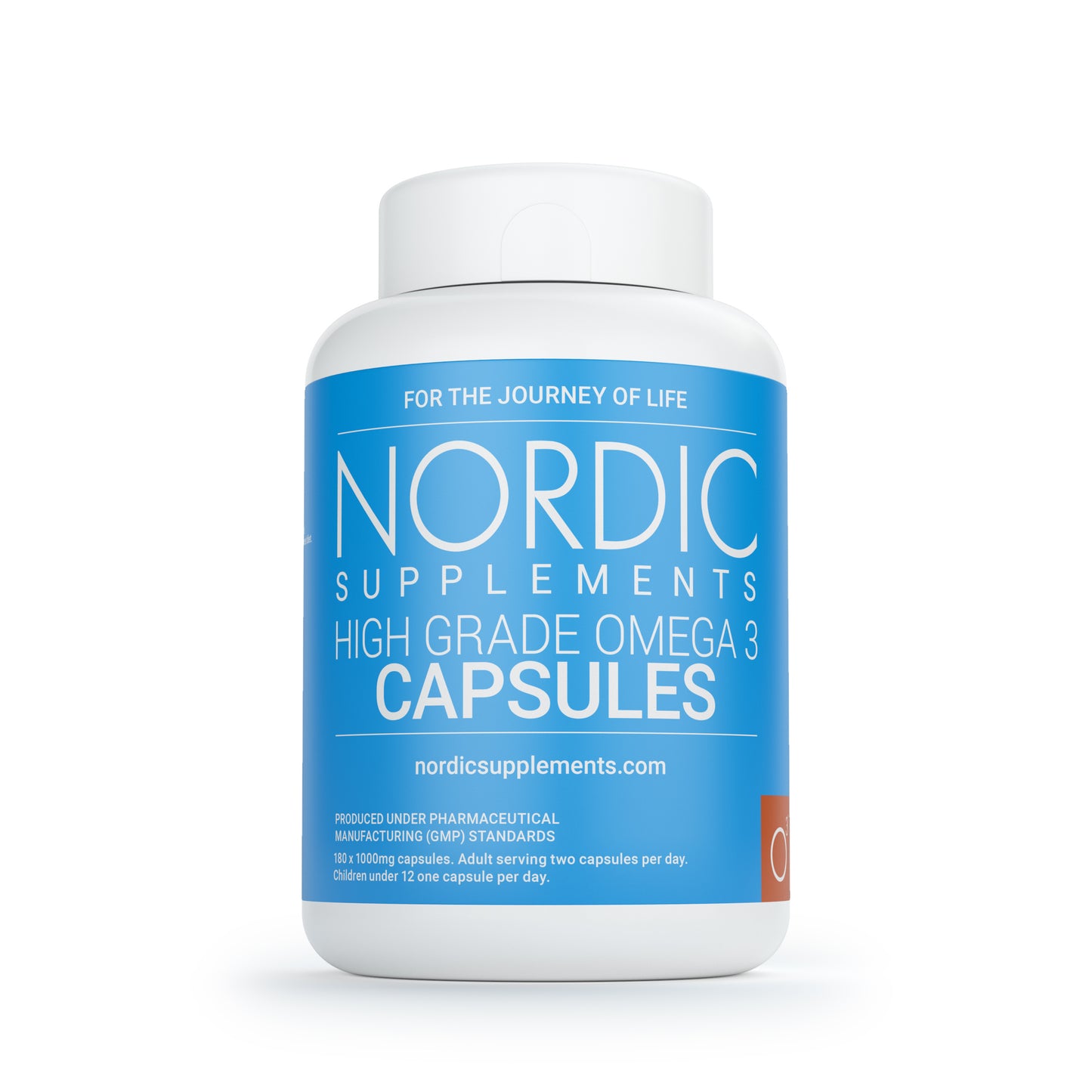 Nordic Supplements High Strength Omega 3 Fish Oil 1000mg Capsules - 180 Capsules