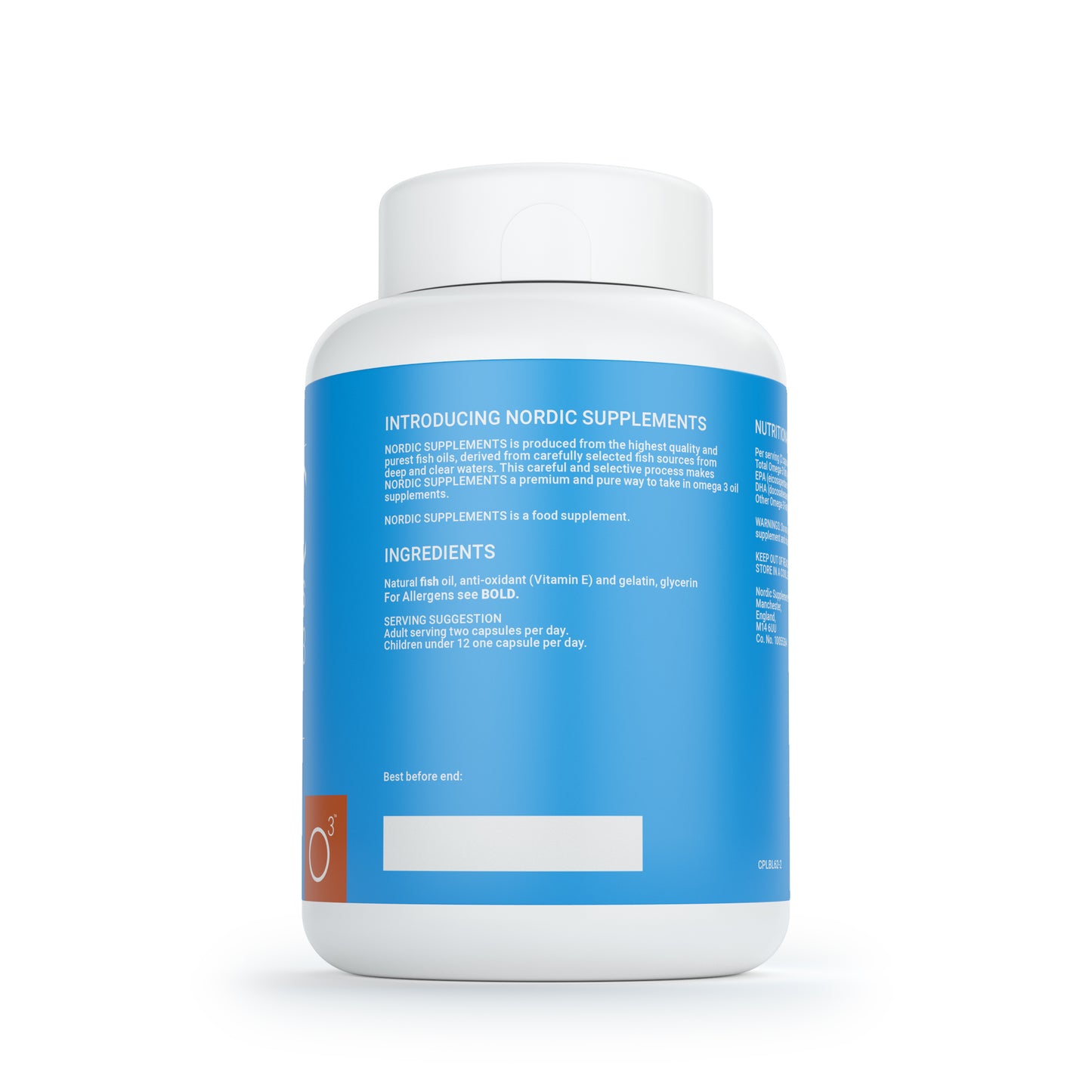 Nordic Supplements High Strength Omega 3 Fish Oil 1000mg Capsules - 180 Capsules