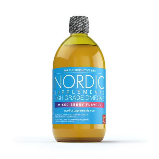 Nordic Supplements Omega 3 Fish Oil with Mixed Berry 500ml
