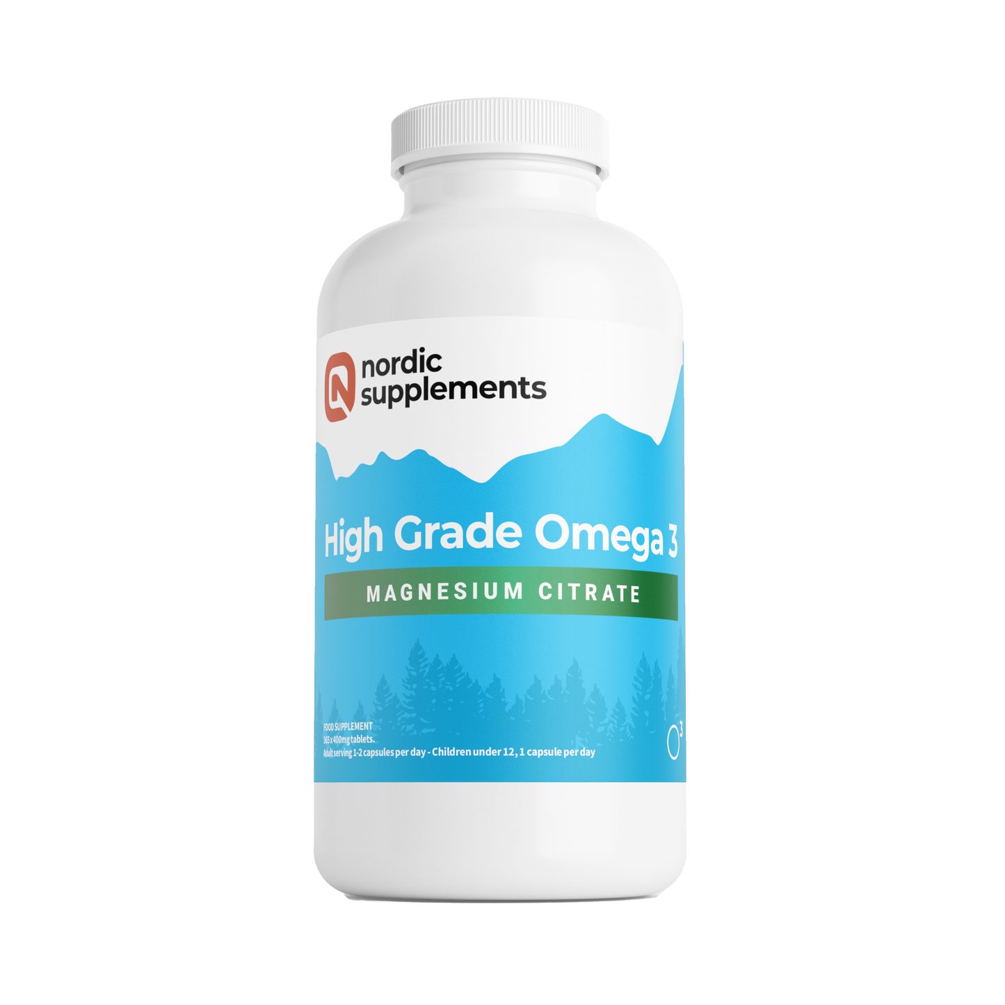 Nordic Supplements Magnesium Citrate 400mg 365 Tablets