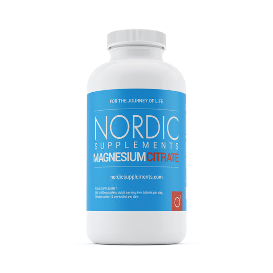 Nordic Supplements Magnesium Citrate 400mg 365 Tablets