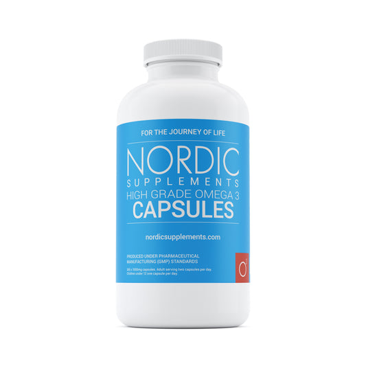 Nordic Supplements High Strength Omega 3 Fish Oil 1000mg Capsules - 365 Capsules
