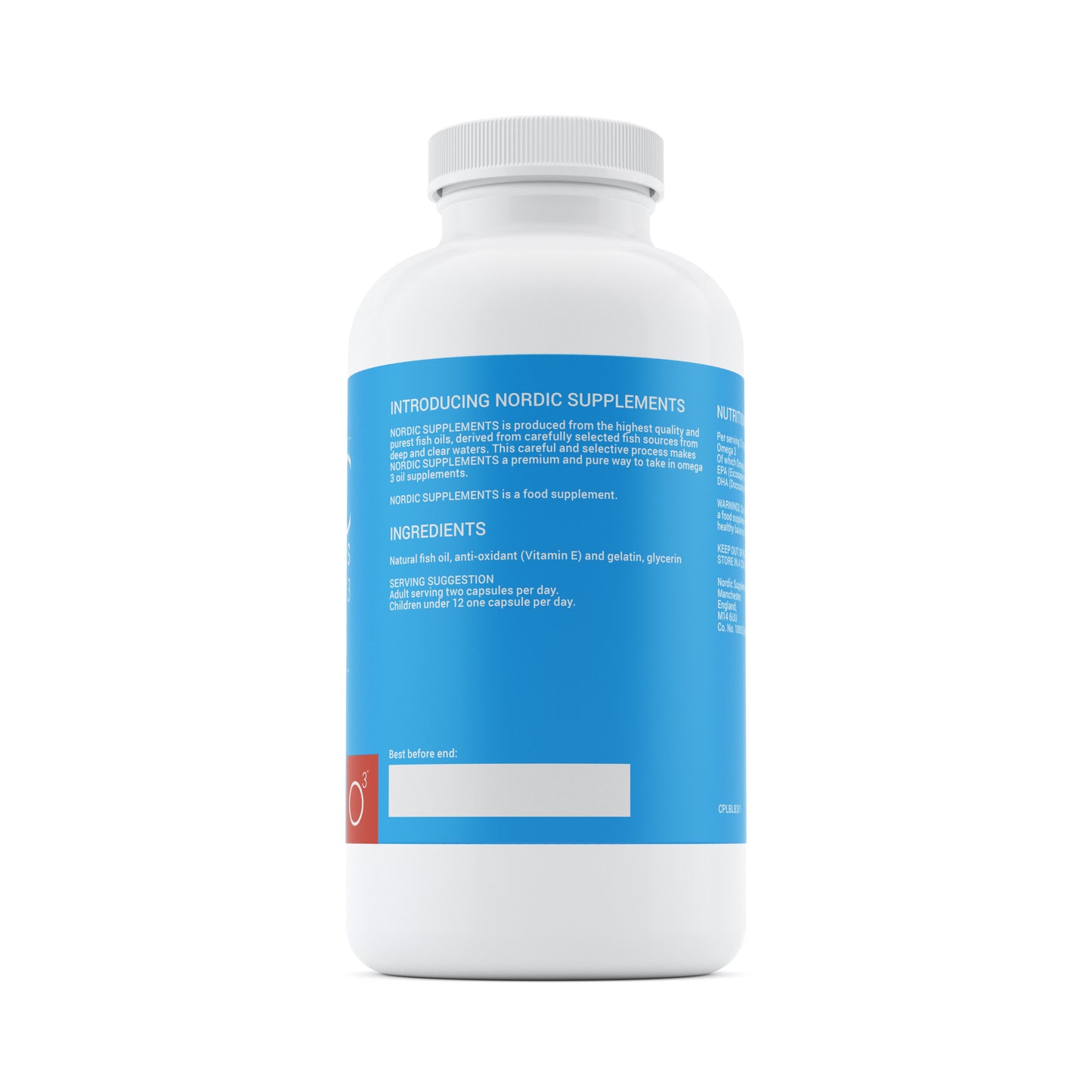 Nordic Supplements High Strength Omega 3 Fish Oil 1000mg Capsules - 365 Capsules