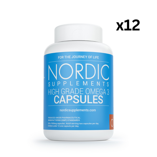 12 x Omega 3 Capsules. 180x1000mg (WHOLESALE)