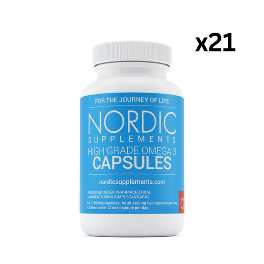 21 x Omega 3 Capsules. 60x1000mg. (WHOLESALE)
