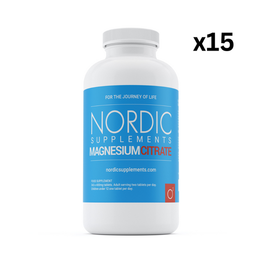 15 x Magnesium Citrate 400mg Tablets - 365x400mg (WHOLESALE)