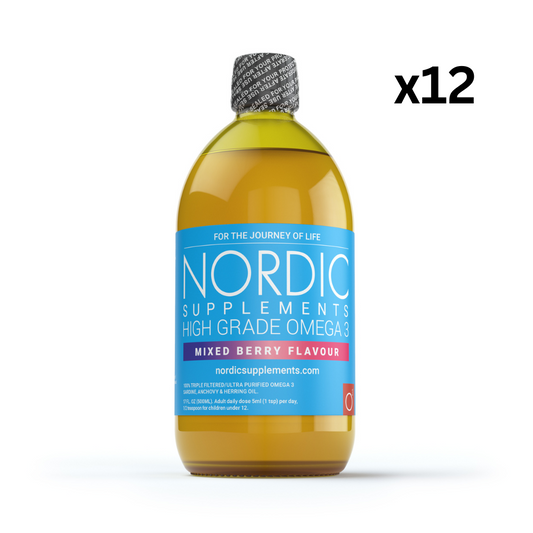12 x Omega 3 Fish Oil with Mixed Berry - 500ml (WHOLESALE)