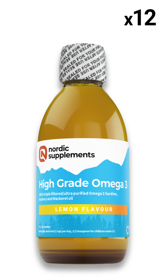 12 x Omega 3 Fish Oil - 200ml (WHOLESALE)