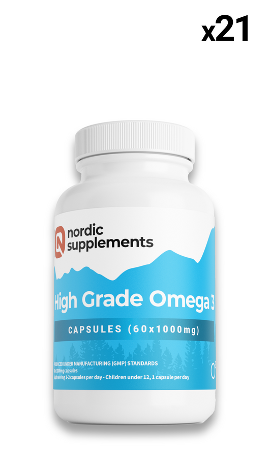21 x Omega 3 Capsules. 60x1000mg. (WHOLESALE)